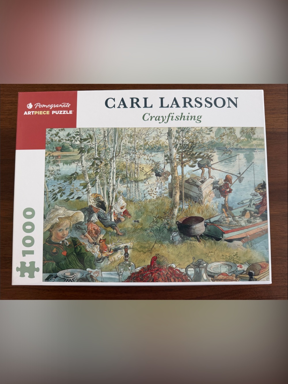 POMEGRANATE Carl Larsson 'Crayfishing' 1000-Piece Jigsaw Puzzle NIB